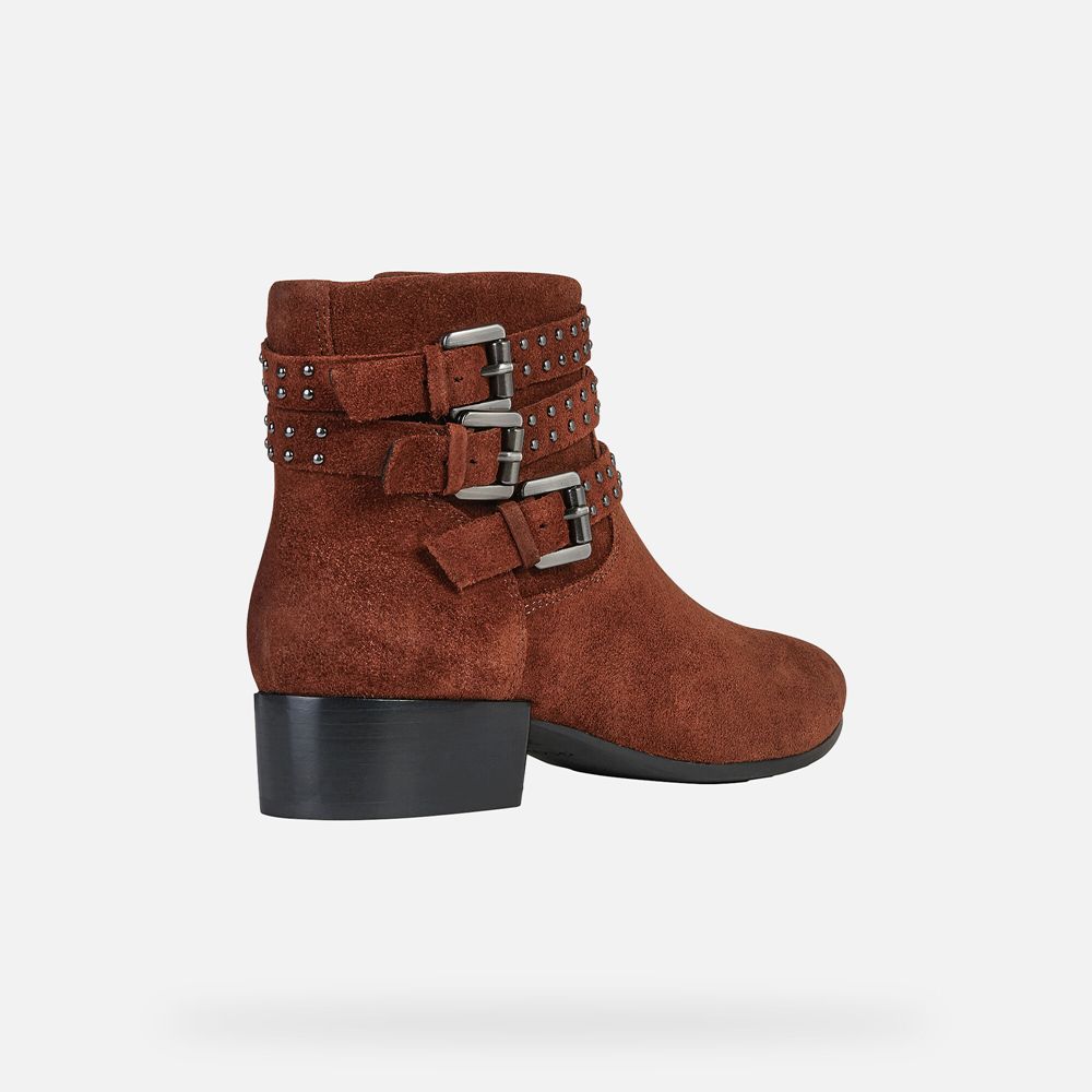 Geox Bayan Ankle Bot Bordo - Peython - OCP-407893